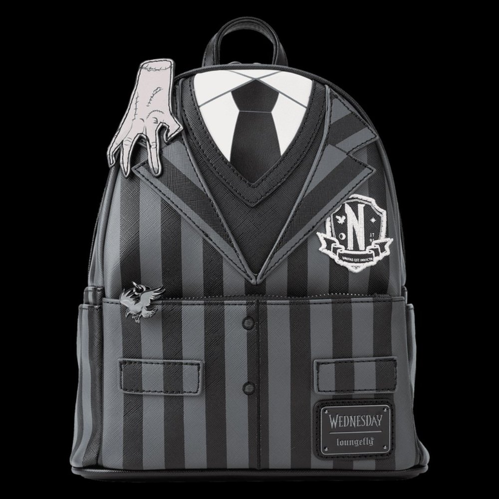 THE ADDAMS FAMILY Wednesday Addams Exclusive Nevermore Cosplay Mini Backpack
